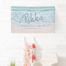 Tropischer Ozean & Sandy Beach Juwelier Banner