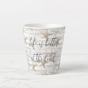 Tropischer Ozean Strand Seestern Hochzeit Milchtasse