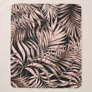 Tropischer Palm: Dschungelflorale Muster. Sherpadecke