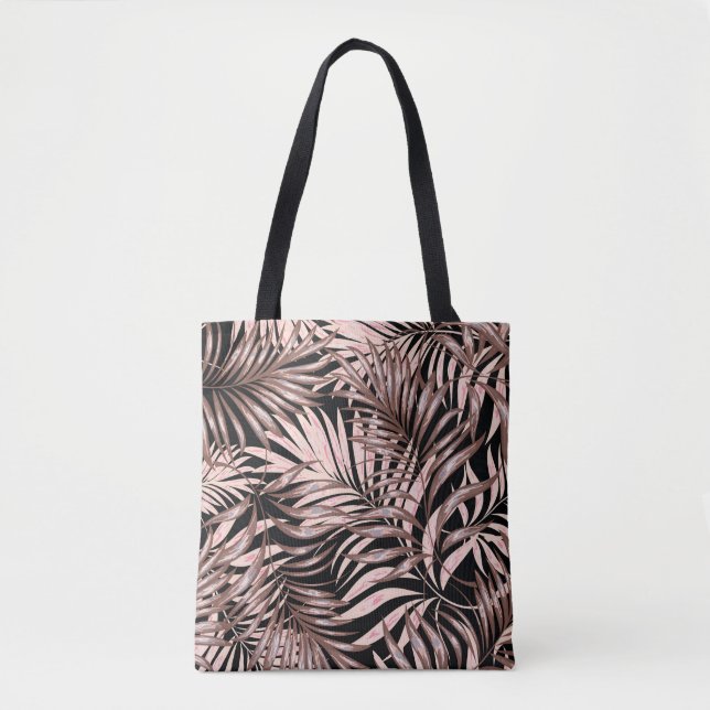 Tropischer Palm: Dschungelflorale Muster. Tasche (Vorderseite)