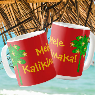 Tropischer Palmbaum Sterne Personalisiert Kaffeetasse