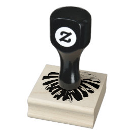 Tropischer Palmblätterblätter schneiden Silhouette Gummistempel