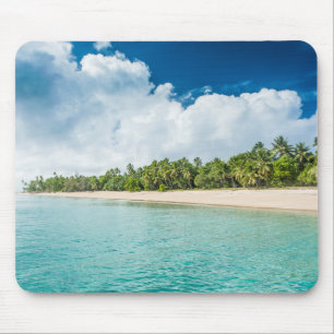 Tropischer Palmenstrand Mousepad