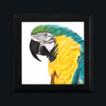 Tropischer Papagei Schmuckschachtel<br><div class="desc">Tropischer Parrott-Vogel. Künstler: Naomi McCavitt. Bild-ID: 145976Z</div>