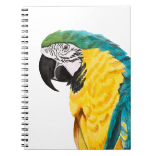 Tropischer Papageien-Vogel Notizblock