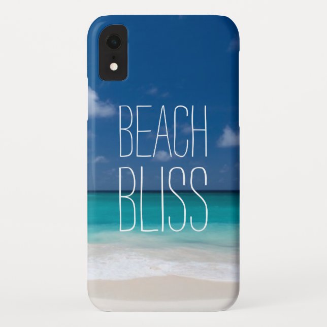 Tropischer Paradies-Strand-motivierend Sprichwort Case-Mate iPhone Hülle (Rückseite)