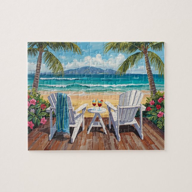 Tropischer Paradiesblick (Horizontal)