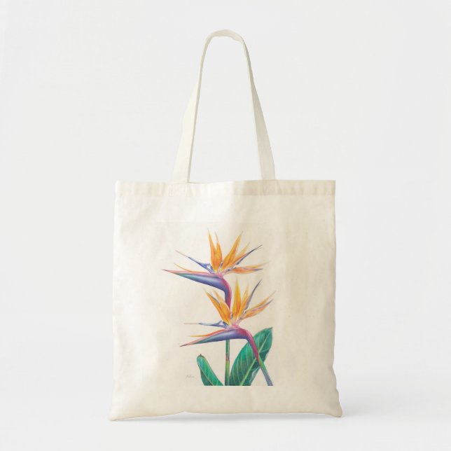 Tropischer Paradiesvogel Taschen-Tasche Tragetasche (Vorne)