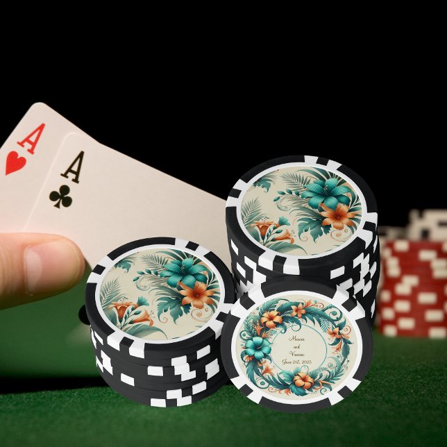 Tropischer Poker-Chip Pokerchips (Von Creator hochgeladen)
