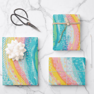 Tropischer Pool Träume Geschenkpapier Set