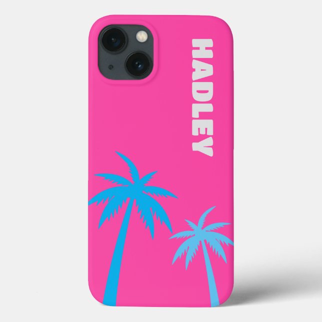 Tropischer Preppy-Phone-Fall Case-Mate iPhone Hülle (Rückseite)