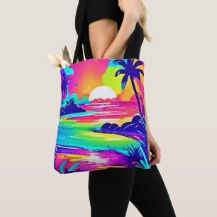 Tropischer Regenbogen Beach Dream Tasche