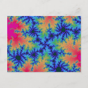 Tropischer Regenbogen-Speckle Postkarte