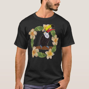 Tropischer Regenwald Tier Floral Toucan T-Shirt