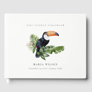 Tropischer Regenwald Toucan Fauna Baby Dusche Gästebuch