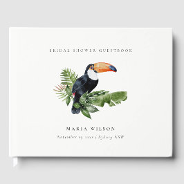 Tropischer Regenwald Toucan Fauna Brautparty Gästebuch