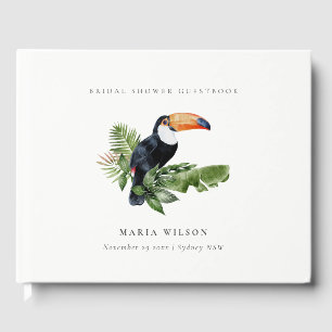 Tropischer Regenwald Toucan Fauna Brautparty Gästebuch
