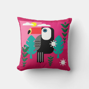 Tropischer Regenwald Toucan Kissen