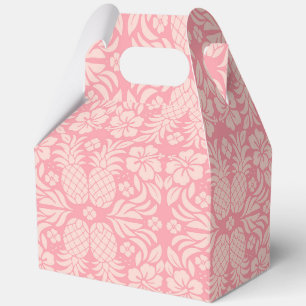Tropischer rosa Ananasdruck Geschenkschachtel