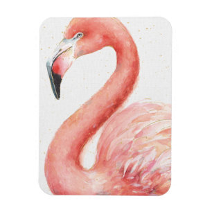 Tropischer   rosa Flamingo Magnet