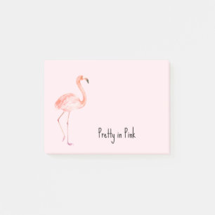 Tropischer Rosa Flamingo Post-it Klebezettel