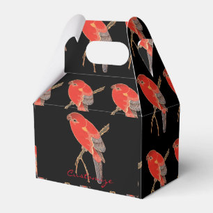 Tropischer Roter Papagei Thunder_Cove Classic Geschenkschachtel