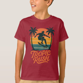 Tropischer Rush - Vintager Skate Vibes T-Shirt