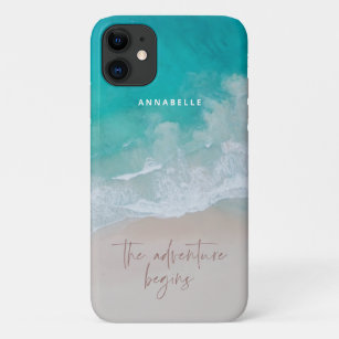 Tropischer Sandstrand Ozean das Abenteuer beginnt Case-Mate iPhone Hülle