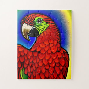 Tropischer Schatz: Abstraktes Parrot Artwork