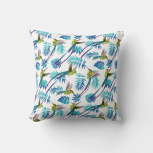 Tropischer Schwanz Hummingbirds Kissen