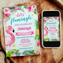 Tropischer Sommer 6. Geburtstag Einladung