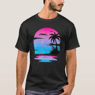 Tropischer Sommer Exotisches Tier Rosa Flamingo Va T-Shirt