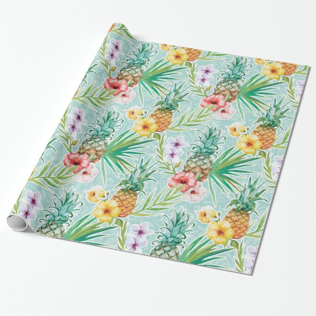 Tropischer Sommer Geschenkpapier (Ungerollt)
