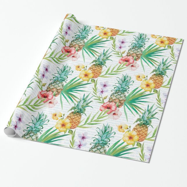 Tropischer Sommer Geschenkpapier (Ungerollt)