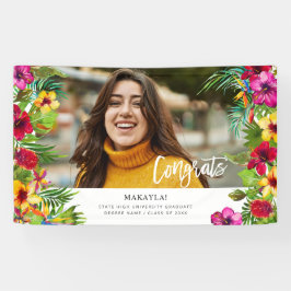 Tropischer Sommer Glückwunsch Foto Banner