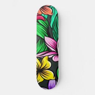 Tropischer Sommer-Hibisken Skateboard