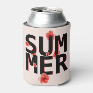 Tropischer Sommer Hibiskus Dosenkühler