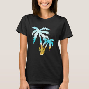 Tropischer Sommer Kokosnusbaum Kühler Sommer Stran T-Shirt