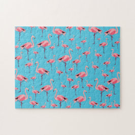 Tropischer Sommer Pink Flamingo Muster