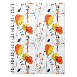 Tropischer Sommer | Schöne gelbe Blumen Design Notizblock