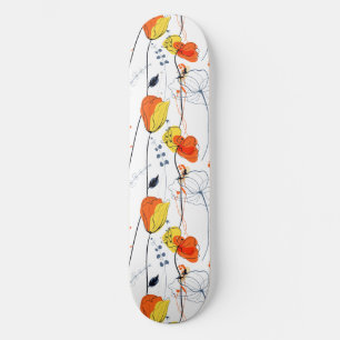 Tropischer Sommer   Schöne gelbe Blumen Design Skateboard