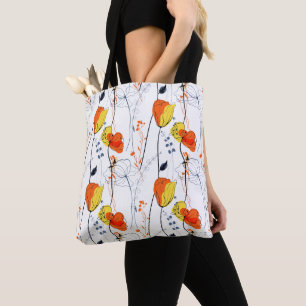 Tropischer Sommer Schöne gelbe Blumengestaltung Tasche
