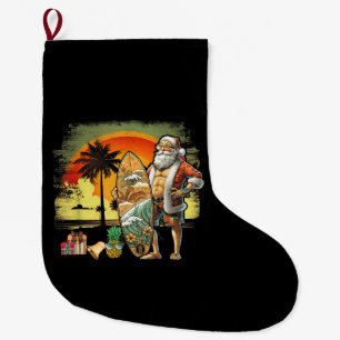 Tropischer Sommer Surfen Weihnachtsmann 6 Pack Chr Großer Weihnachtsstrumpf