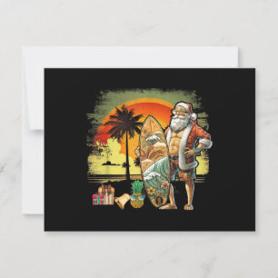 Tropischer Sommer Surfing Santa Claus 6er-Pack Chr Save The Date