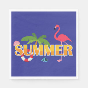 Tropischer Sommerspass Serviette