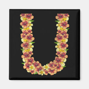 Tropischer Sommerurlaub Hawaiianische Blumen Flora Magnet