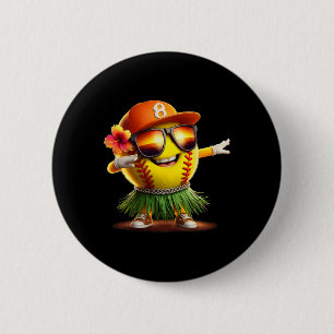 Tropischer Sommerurlaub Lustiges Hawaii Softll Ll Button
