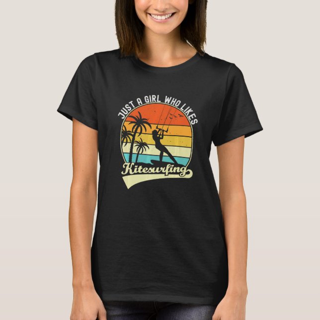Tropischer Sommerurlaub nur ein Mädchen, das gerne T-Shirt (Vorderseite)
