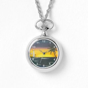 Tropischer Sonnenaufgang Armbanduhr