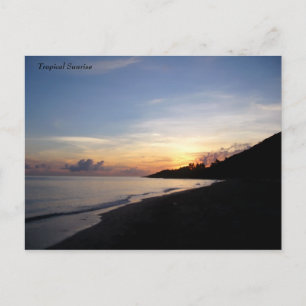 Tropischer Sonnenaufgang Postkarte